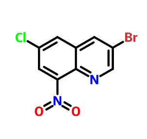 3-溴-6-氯-8-硝基喹啉