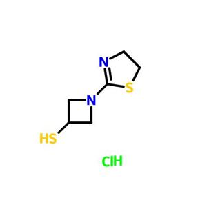 1-(4,5-二氢-2-噻唑基)氮杂环丁烷-3-硫醇盐酸盐,3-Azetidinethiol, 1-(4,5-dihydro-2-thiazolyl)-, monohydrochloride