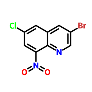 3-溴-6-氯-8-硝基喹啉