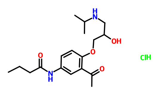 醋丁洛尔杂质A,N-[3-acetyl-4-(oxiranylmethoxy)phenyl]butyramide