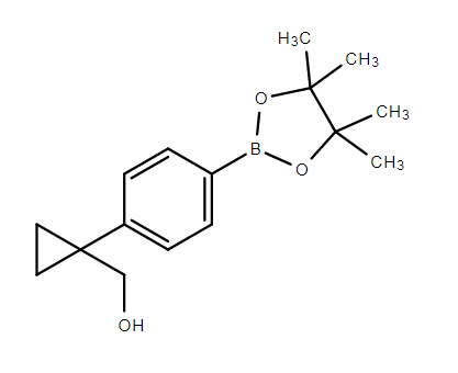 (1-(4-(4,4,5,5-四甲基-1,3,2-二氧硼戊烷-2-基)苯基)环丙基)甲醇,(1-(4-(4,4,5,5-tetraMethyl-1,3,2-dioxaborolan-2-yl)phenyl)cyclopropyl)Methanol