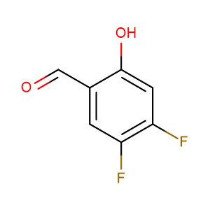 2-羟基-4,5-二氟苯甲醛,Benzaldehyde, 4,5-difluoro-2-hydroxy- (9CI)