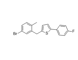 2-(2-甲基-5-溴苄基)-5-(4-氟苯)噻吩,2-(5-BroMo-2-Methylbenzyl)-5-(4-fluorophenyl)thiophene