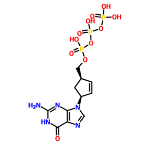 三磷酸,单[[(1S,4R)-4-(2-氨基-3,6-二氢-6-氧代-9H-嘌呤-9-基)-2-环戊烯-1-基]甲基]酯