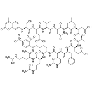 MCA-SEVNLDAEFR-K(Dnp)-RR