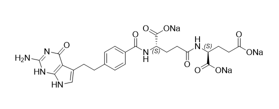 培美曲塞雜質(zhì)04,sodium ((S)-4-(4-(2-(2-amino-4-oxo-4,7-dihydro-1H-pyrrolo[2,3-d] pyrimidin-5-yl)ethyl)benzamido)-4-carboxylatobutanoyl)-L-glutamate