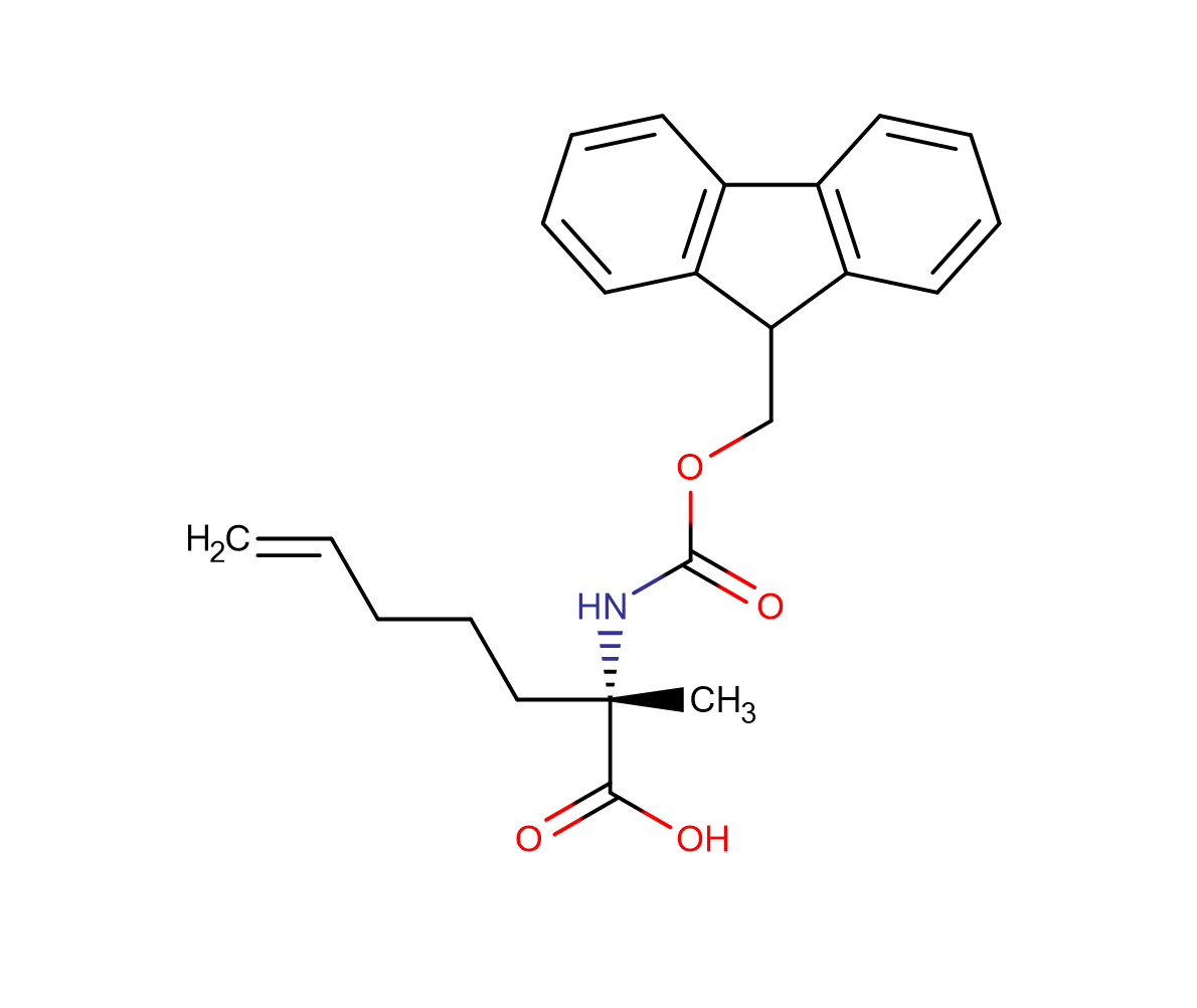 (2R)-2-N-芴甲氧羰基氨基-2-甲基-6-庚烯酸,(2S)-2-({[(9H-fluoren-9-yl)methoxy]carbonyl}amino)-2-methylhept-6-enoic acid