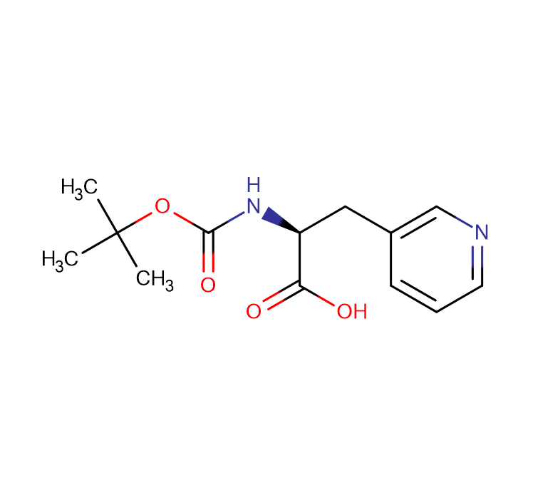 N-叔丁氧羰基-3-吡啶基-L-丙氨酸,(2S)-2-{[(tert-butoxy)carbonyl]amino}-3-(pyridin-3-yl)propanoic acid