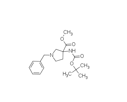 methyl 1-benzyl-3-{[(tert-butoxy)carbonyl]amino}pyrrolidine-3-carboxylate