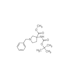 methyl 1-benzyl-3-{[(tert-butoxy)carbonyl]amino}pyrrolidine-3-carboxylate