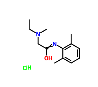 利多卡因杂质K,N-(2,6-Dimethylphenyl)-2-(ethylmethylamino)acetamide Hydrochloride_x000b_(Lidocaine Impurity E)