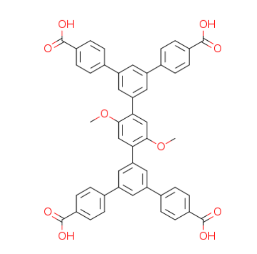 1,1:3,1:4,1:3,1-Quinquephenyl]-4,4-dicarboxylic acid, 5,5-bis(4-carboxyphenyl)-2,5-dimethoxy-,1,1:3,1:4,1:3,1-Quinquephenyl]-4,4-dicarboxylic acid, 5,5-bis(4-carboxyphenyl)-2,5-dimethoxy-