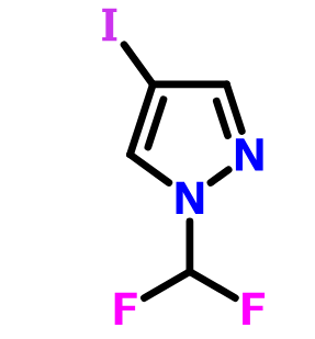 1-(二氟甲基)-4-碘-1H-吡唑,1-(Difluoromethyl)-4-iodo-1H-pyrazole