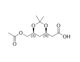 瑞舒伐他汀钙杂质41,2-((4R,6S)-6-(acetoxymethyl)-2,2-dimethyl-1,3-dioxan-4-yl)acetic acid