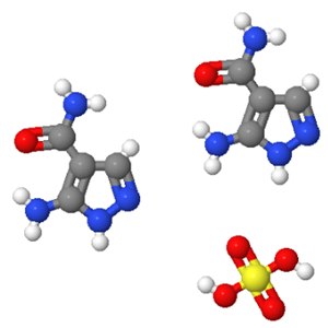 27511-79-1；3-氨基-4-甲酰胺基吡唑半硫酸盐