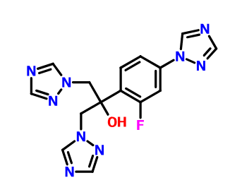 氟康唑EP杂质B,alpha-[2-Fluoro-4-(1H-1,2,4-triazol-1-yl)phenyl]-alpha-(1H-1,2,4-triazol-1-ylmethyl)-1H-1,2,4-triazole-1-ethanol