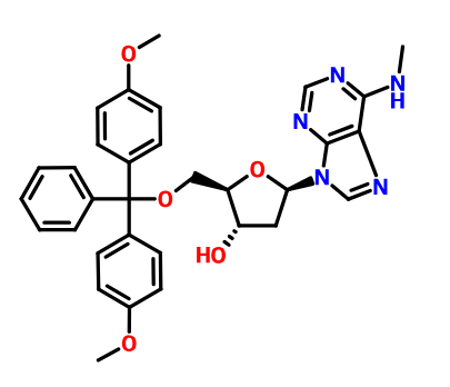 2'-脱氧-5'-O-二甲氧基三苯甲基-N6-甲基腺苷,5'-O-(DIMETHOXYTRITYL)-N6-METHYL-2'-DEOXYADENOSINE