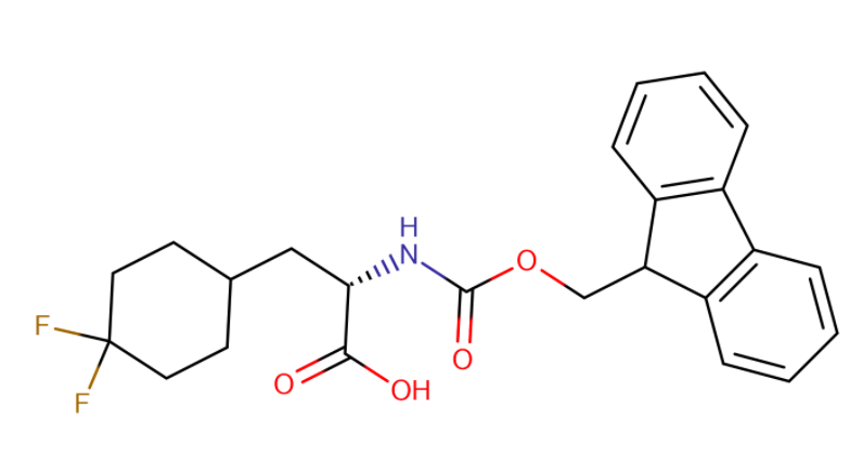 (2S)-3-(4,4-difluorocyclohexyl)-2-({[(9H-fluoren-9-yl)methoxy]carbonyl}amino)propanoic acid,(2S)-3-(4,4-difluorocyclohexyl)-2-({[(9H-fluoren-9-yl)methoxy]carbonyl}amino)propanoic acid