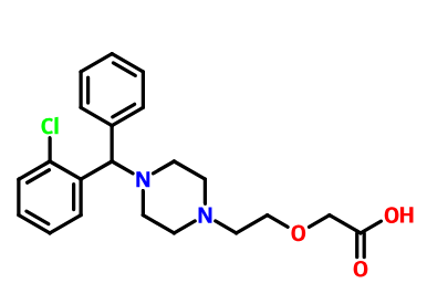 西替利嗪雜質(zhì)C,(RS)-2-[2-[4-[(2-Chloro-phenyl)phenylMethyl]piperazin-1-yl]ethoxy]aceticAcidDihydrochloride