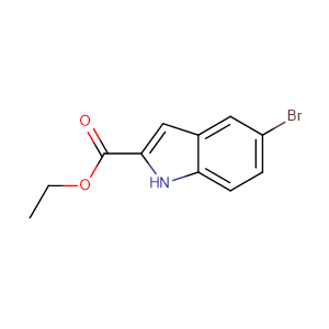 5-溴吲哚-2-羧酸乙酯,2-(Ethoxycarbonyl)-5-bromo-indole