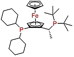 (R)-1-[(S)-2-(二环己基膦)二茂铁]乙基二叔丁基膦,(R)-1-[(S)-2-(Dicyclohexylphosphino)ferrocenyl]ethyldi-tert-butylphosphine