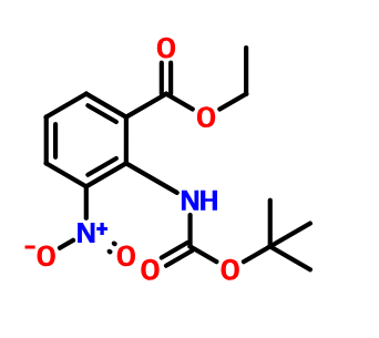 坎地沙坦酯中间体 C3,2-[[(1,1-Dimethylethoxy)carbonyl]amino]-3-nitrobenzoic acid ethyl ester