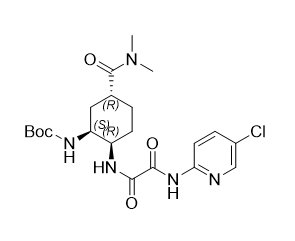 依度沙班杂质29,tert-butyl ((1S,2R,5R)-2-(2-((5-chloropyridin-2-yl)amino)-2-oxoacetamido)-5-(dimethylcarbamoyl)cyclohexyl)carbamate
