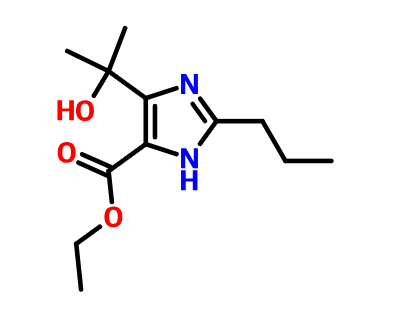 4-(1-羟基-1-甲基乙基)-2-丙基-1H-咪唑-5-羧酸乙酯,Ethyl 4-(1-hydroxy-1-methylethyl)-2-propyl-imidazole-5-carboxylate