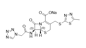 头孢唑林钠杂质02,sodium (6R,7S)-7-(2-(1H-tetrazol-1-yl)acetamido)-3-(((5-methyl- 1,3,4-thiadiazol-2-yl)thio)methyl)-8-oxo-5-thia-1-azabicyclo[4.2.0]oct-2-ene-2-carboxylate