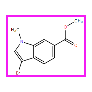 1-甲基-3-溴吲哚-6-甲酸甲酯,Methyl 3-Bromo-1-methylindole-6-carboxylate