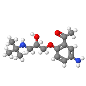 56980-94-0；5-氨基-2-(3-(叔丁基氨基)-2-羟基丙氧基)苯乙酮