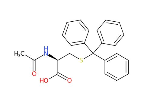 AC-CYS(TRT)-OH,(2R)-2-acetamido-3-[(triphenylmethyl)sulfanyl]propanoic acid