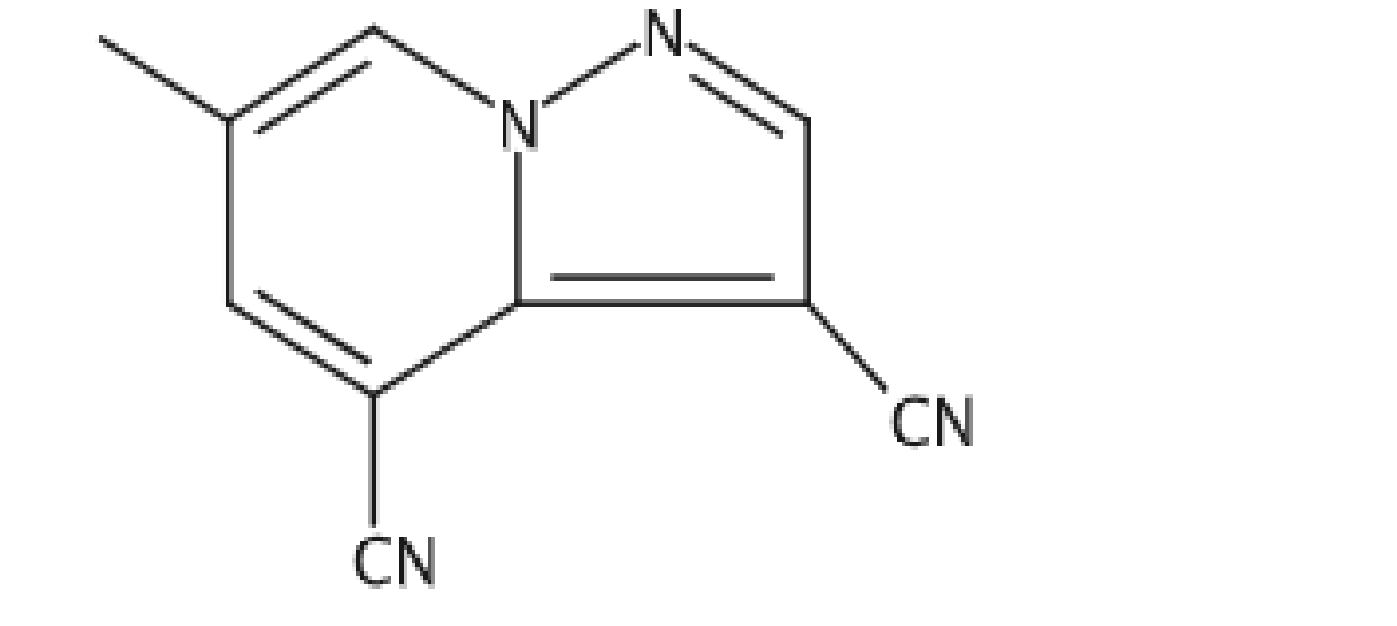 6-甲基-吡唑并[1,5 - a]吡啶- 3,4 -二腈,Pyrazolo[1,5-a]pyridine-3,4-dicarbonitrile, 6-methyl-
