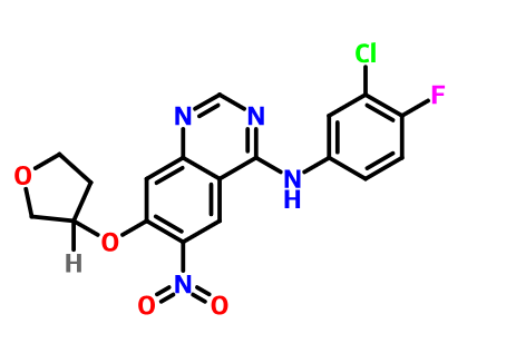 阿法替尼中间体,4-QuinazolinaMine, N-(3-chloro-4-fluorophenyl)-6-nitro-7-[[(3S)-tetrahydro-3-furanyl]oxy]-