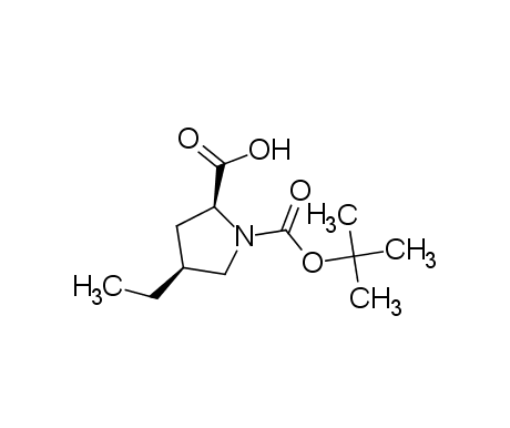 (2S,4S)-4-ethyl-1-[(2-methylpropan-2-yl)oxycarbonyl]pyrrolidine-2-carboxylic acid?