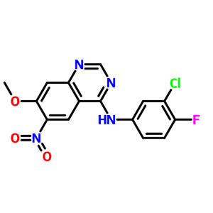 N-(3-氯-4-氟苯基)-7-甲氧基-6-硝基喹唑啉-4-胺,N-(3-chloro-4-fluorophenyl)-7-Methoxy-6-nitroquinazolin-4-aMine