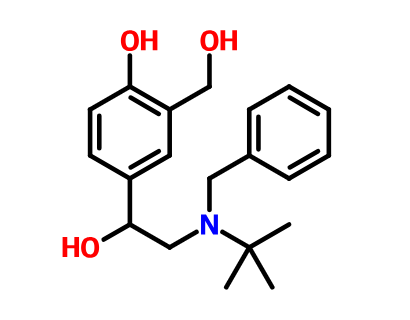 4-(2-(苄基(叔丁基)氨基)-1-羟基乙基)-2-(羟甲基)苯酚,alpha-[(benzyl-tert-butylamino)methyl]-m-xylene-4,alpha,alpha'-triol