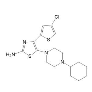 4-（4-氯噻吩-2-基）-5-（4-环己基哌嗪-1-基）噻唑-2-胺