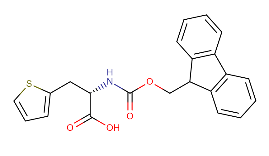(S)-N-FMOC-2-噻吩丙氨酸,(2S)-2-({[(9H-fluoren-9-yl)methoxy]carbonyl}amino)-3-(thiophen-2-yl)propanoic acid