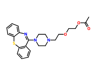 喹硫平EP杂质A,2-(2-(4-(Dibenzo[b,f][1,4]thiazepin-11-yl)piperazin-1-yl)ethoxy)ethyl Acetate