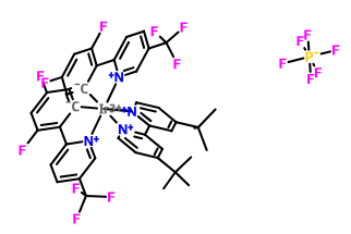 二[2-(2,4-二氟苯基)-5-三氟甲基吡啶][2-2''-联(4-叔丁基吡啶)]铱二(六氟磷酸)盐,Ir[dF(CF3)ppy]2(dtbbpy)PF6