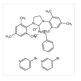 二氯[1,3-双(2,4,6-三甲基苯基)-2-咪唑烷亚基](亚苄基)双(3-溴吡啶)钌(II),Dichloro[1,3-bis(2,4,6-trimethylphenyl)-2-imidazolidinylidene](benzylidene)bis(3-bromopyridine)ruthenium(II)