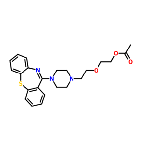 喹硫平EP杂质A,2-(2-(4-(Dibenzo[b,f][1,4]thiazepin-11-yl)piperazin-1-yl)ethoxy)ethyl Acetate