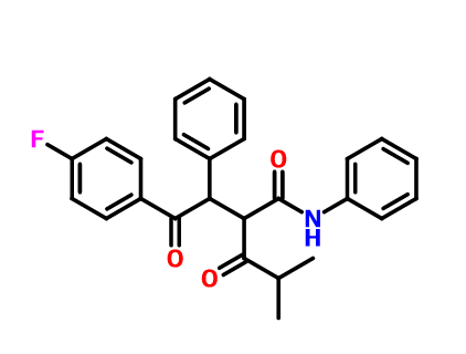 阿托伐他汀中间体M4,2-(2-(4-Fluorophenyl)-2-oxo-1-phenylethyl)-4-methyl-3-oxo-N-phenylpentanamide