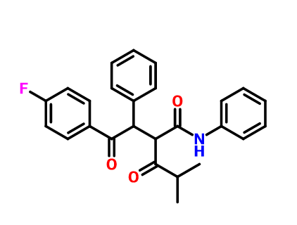 阿托伐他汀中間體M4,2-(2-(4-Fluorophenyl)-2-oxo-1-phenylethyl)-4-methyl-3-oxo-N-phenylpentanamide