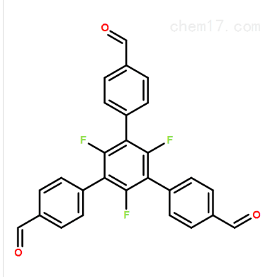 2',4',6'-trifluoro-5'-(4-formylphenyl)-[1,1':3',1''-terphenyl]-4,4''-dicarbaldehyde,2',4',6'-trifluoro-5'-(4-formylphenyl)-[1,1':3',1''-terphenyl]-4,4''-dicarbaldehyde