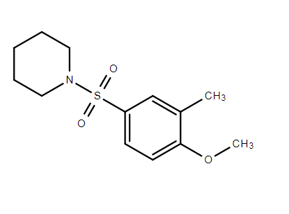 1-((4-methoxy-3-methylphenyl)sulfonyl)piperidine,1-((4-methoxy-3-methylphenyl)sulfonyl)piperidine
