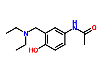 3-二乙氨基对乙酰氨基酚,N-(3-(DIETHYLAMINO)METHYL)-4-HYDROXYPHENYLACETAMIDE