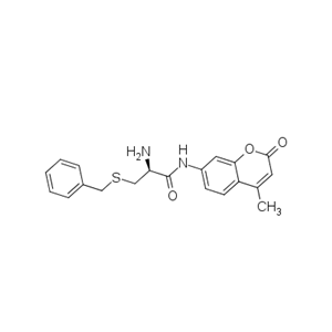 (2S)-2-amino-3-(benzylsulfanyl)-N-(4-methyl-2-oxo-2H-chromen-7-yl)propanamide