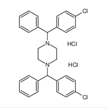 西替利嗪杂质D,1,4-BIS[(4-CHLOROPHENYL)PHENYLMETHYL]PIPERAZINE DIHYDROCHLORIDE